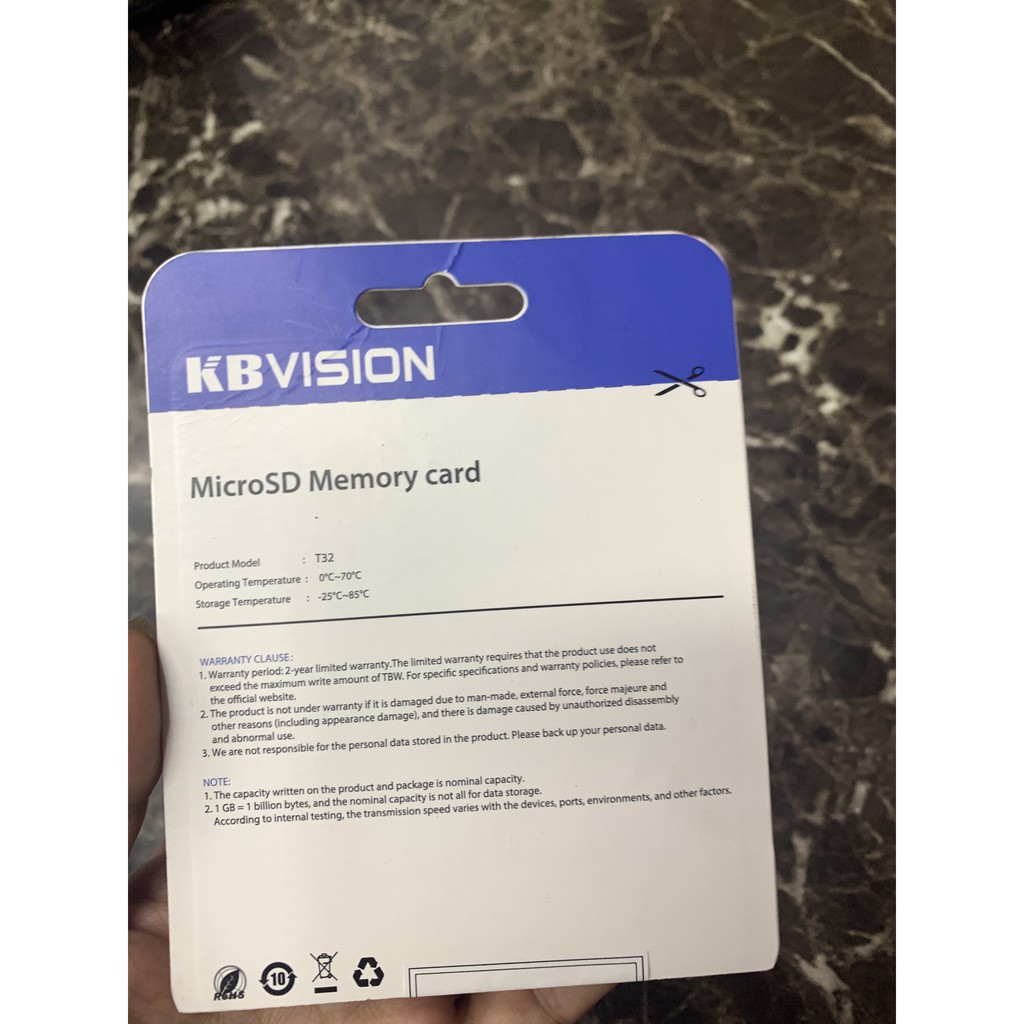 Thẻ nhớ giám sát MicroSD 32GB KBVISION | BigBuy360 - bigbuy360.vn