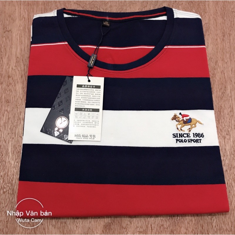 Áo thun cổ tròn nam trung niên