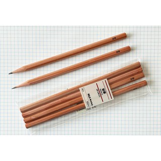[Vintage] 1 bút chì gỗ MUJI (JAPAN) 2B kiểu cổ điển gỗ trơn