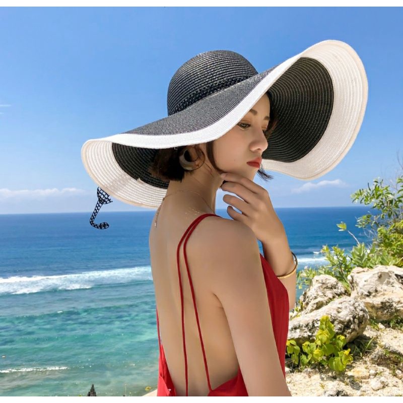 Mũ rộng vành đi biển đẹp thoáng mát nón nữ thời trang Hàn Quốc  Lh0917399527