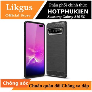 Ốp lưng silicon chống sốc cho Samsung Galaxy S10 5G hiệu Likgus (bảo vệ toàn diện, siêu mềm mịn) - Hàng chính hãng