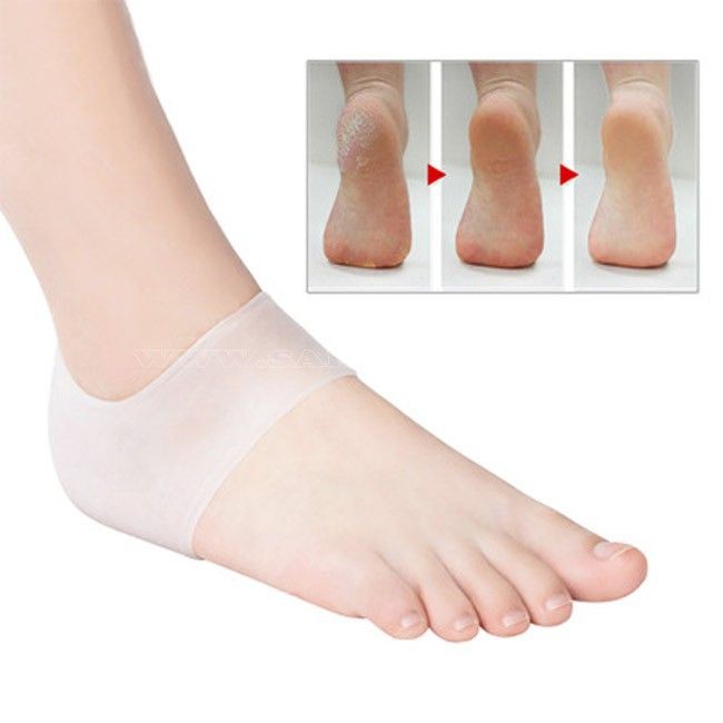 Sức Khỏe 💖FREESHIP💖 Vớ bọc gót chân silicone chống nứt nẻ chống bong tróc da và giúp làm hồng gót sen