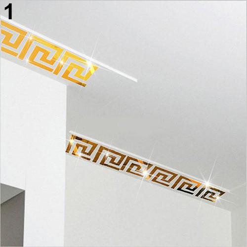 Set 10 decal dán tường thiết kế tráng gương hỗ trợ trang trí không gian độc đáo