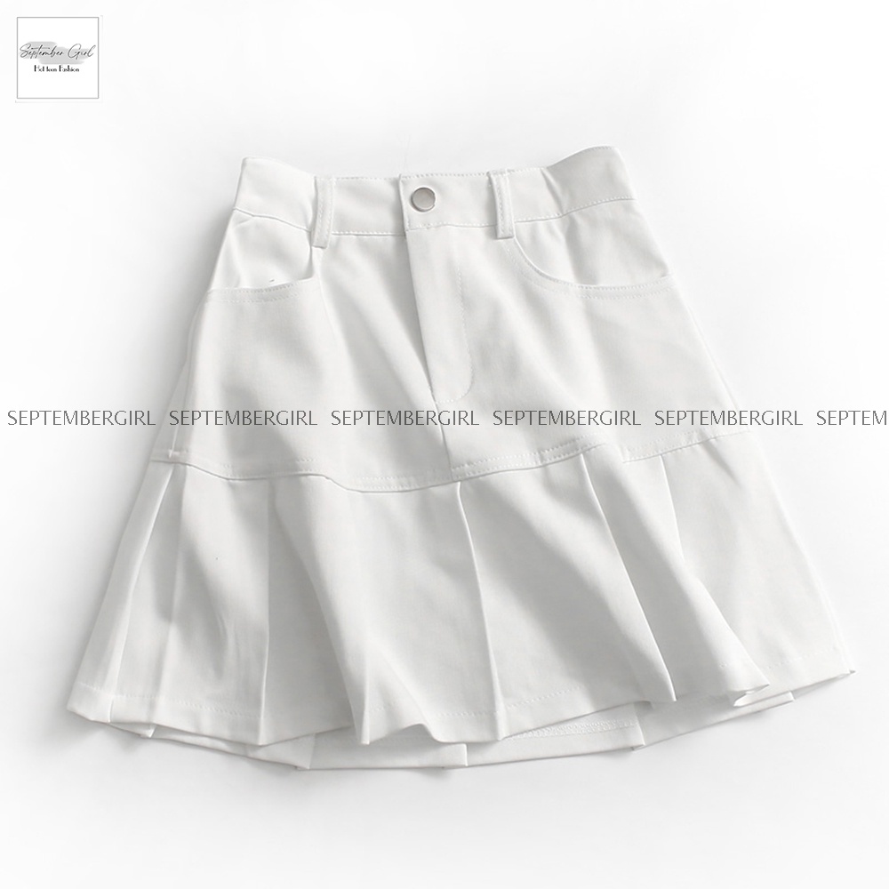 Chân Váy Ngắn Nữ Chất Kaki Dập Ly *FREESHIP* Thời Trang SEPTEMBERGIRL - WM SKIRT 001V2