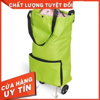 [XẢ KHO+FREE SHIP] Túi xách đi chợ có bánh xe