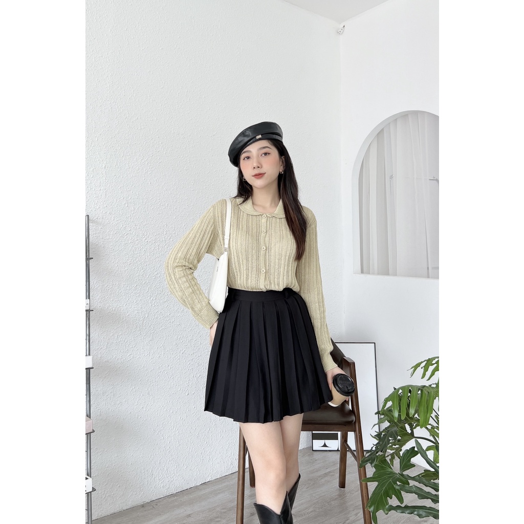 ÁO LEN SỢI THƯA CỔ SEN