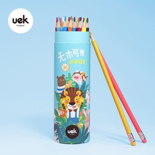 Hộp bút chì màu khô Uek cao cấp cho bé tập tô size 24 - 36 - 48 màu