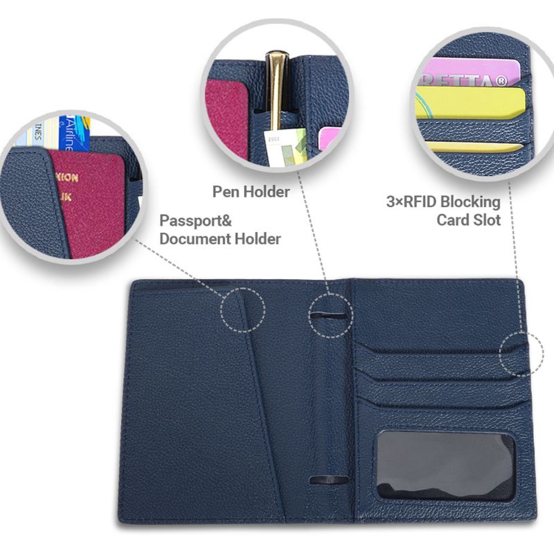 Ví Da Đựng Hộ Chiếu Và Thẻ Tín Dụng Du Lịch Tiện Lợi