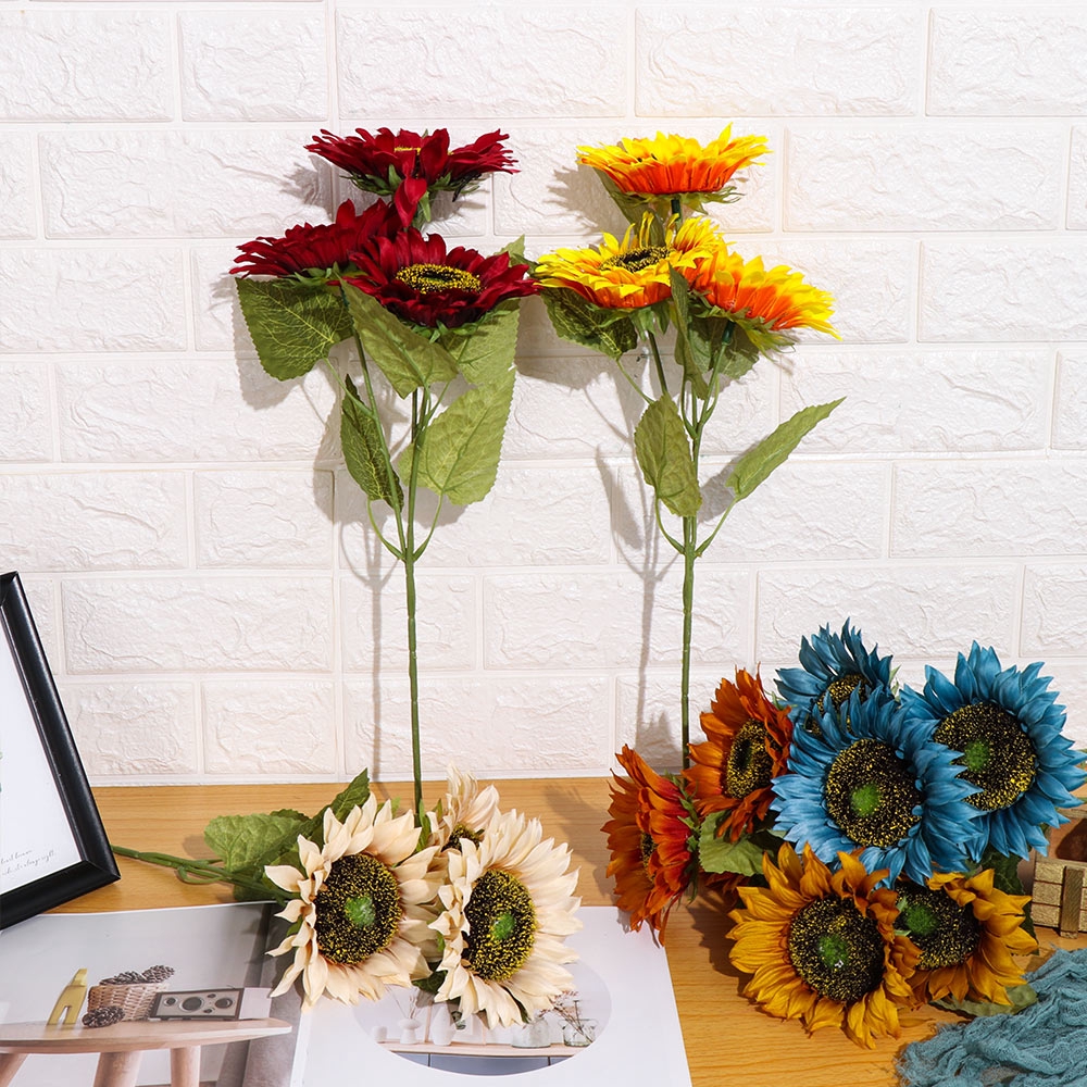 Hoa hướng dương nhân tạo xinh xắn dùng để trang trí
