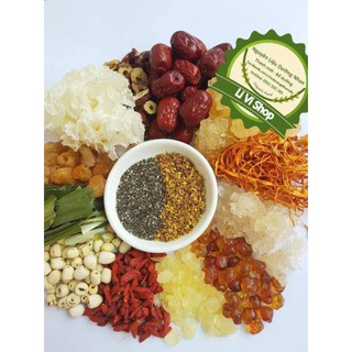 Set chè dưỡng nhan 500gram 13 vị đầy đủ nấu được 30 chén