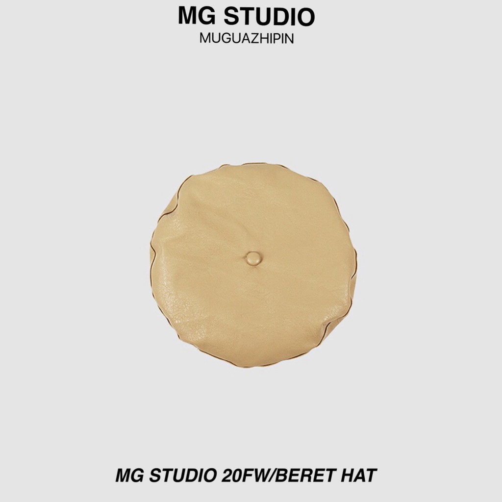 Mũ Nồi MG STUDIO Chất Liệu Da Chóp Phẳng
