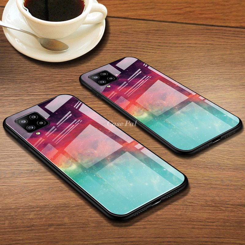 Ốp Lưng Tích Hợp Kính Cường Lực Họa Tiết Bầu Trời Sao Cho Samsung Galaxy A12 | BigBuy360 - bigbuy360.vn