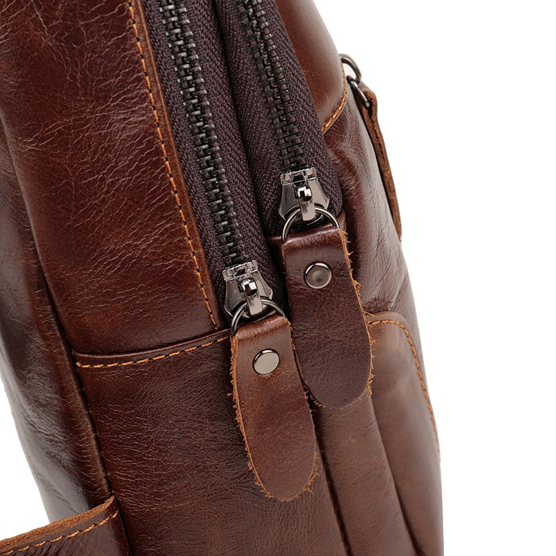Túi đeo chéo da bò - chất lượng cao - quai lót da  -nhỏ gọn - cơ động - thời trang -  bền đẹp - mã TC111