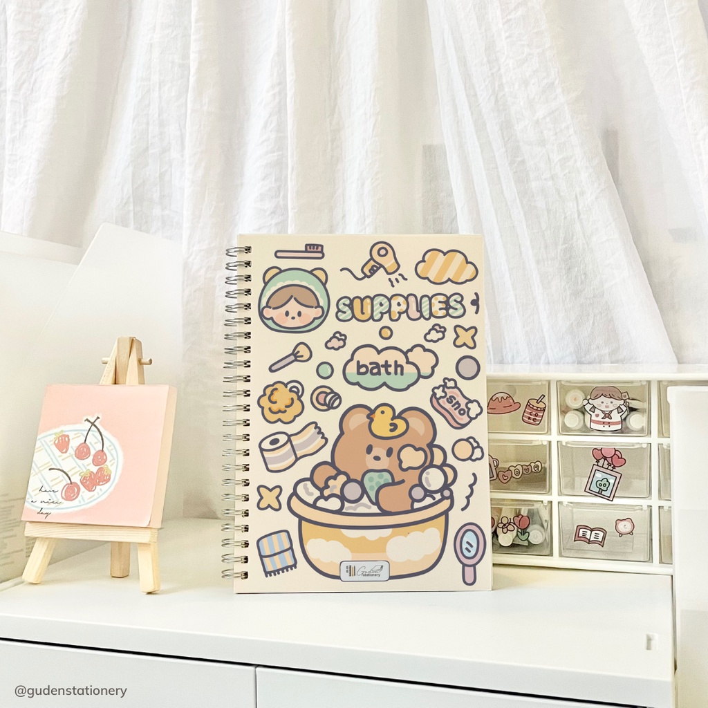 Sổ tay cỡ A5 phi hành gia dễ thương 120 trang_Guden Stationery