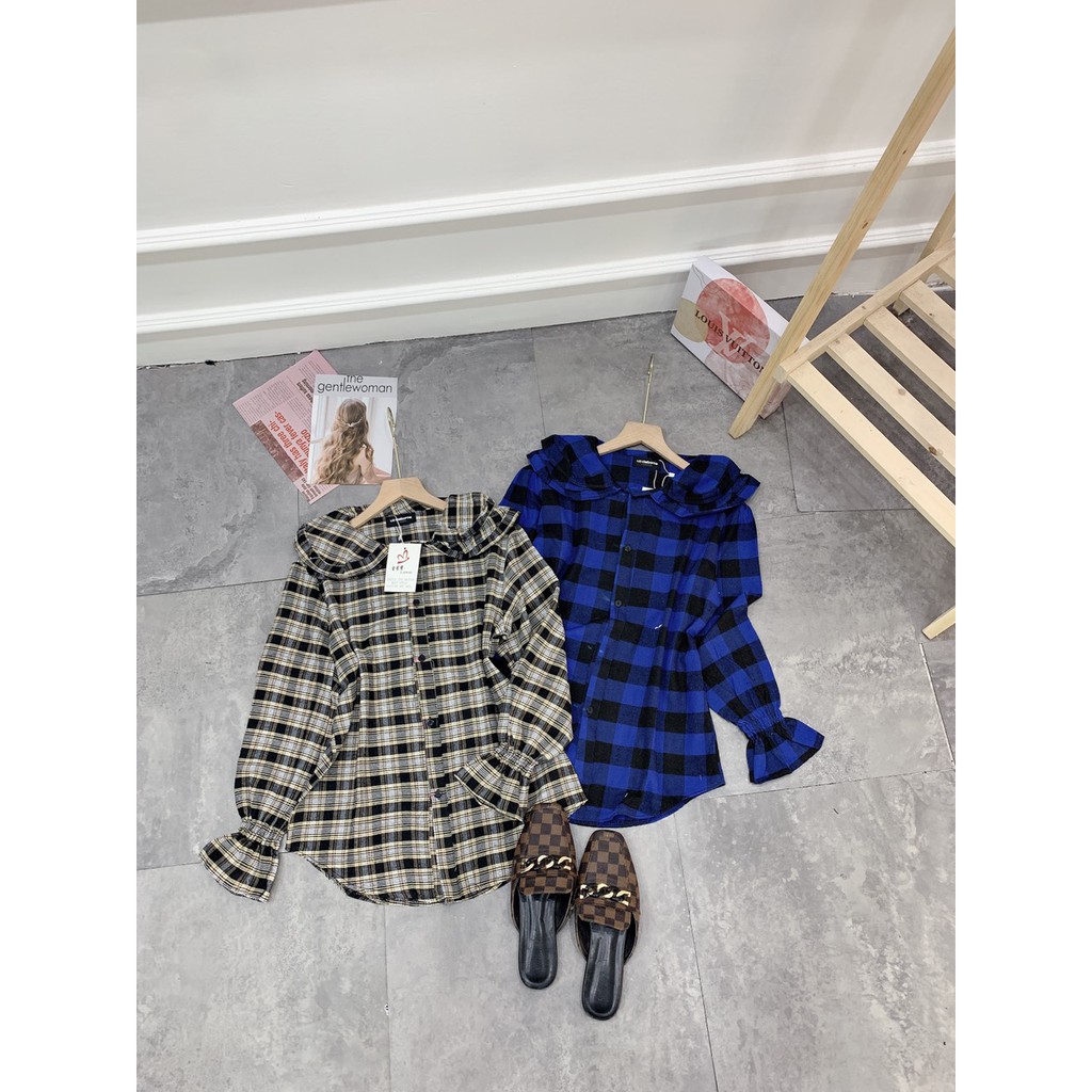 Áo Sơ Mi Kẻ Cổ Bèo | BigBuy360 - bigbuy360.vn