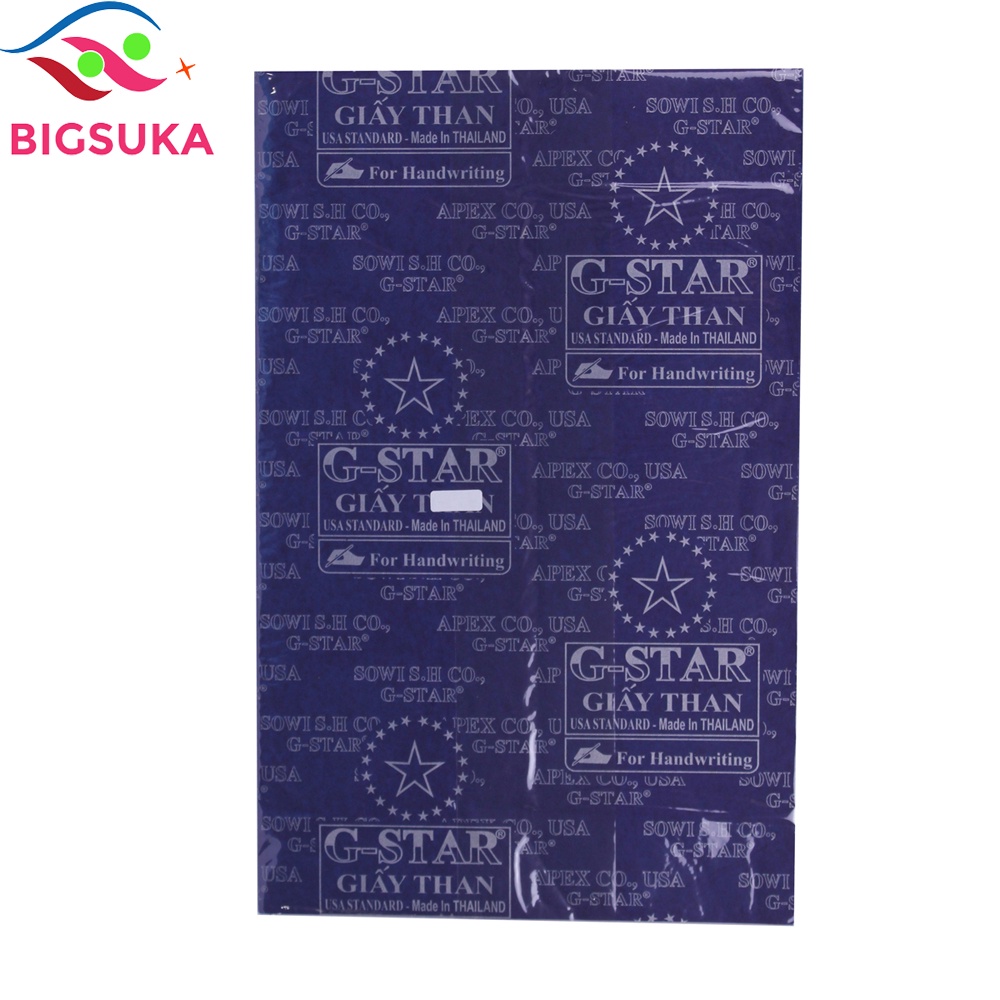 Giấy than xanh Gstar ngôi sao  Xấp 100 tờ BIGSUKA