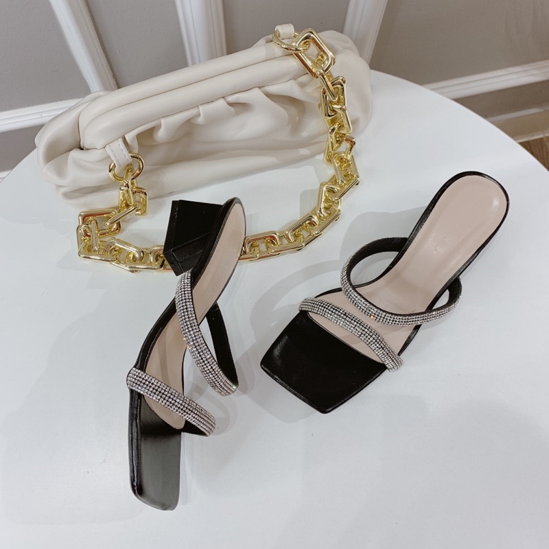 ❤️ GUỐC ĐÁ 2 QUAI GÓT VUÔNG 5cm. HÀNG CÓ SẴN