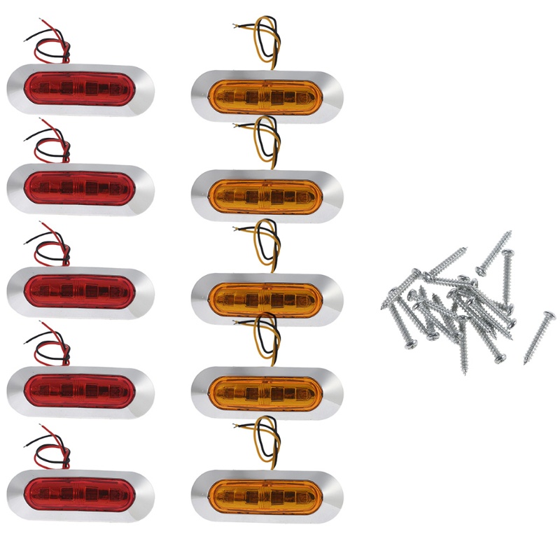 Bộ 10 Đèn LED Báo Tín Hiệu Cho Tàu Thuyền / Xe Tải / RV Chống Thấm Nước