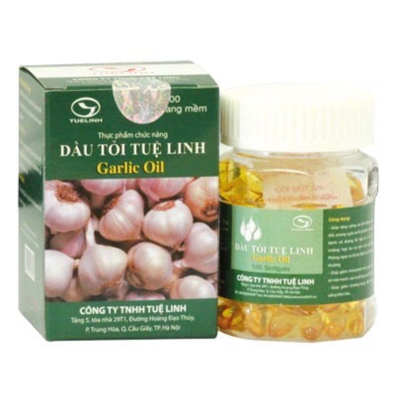 Dầu tỏi Tuệ Linh hộp 100 viên