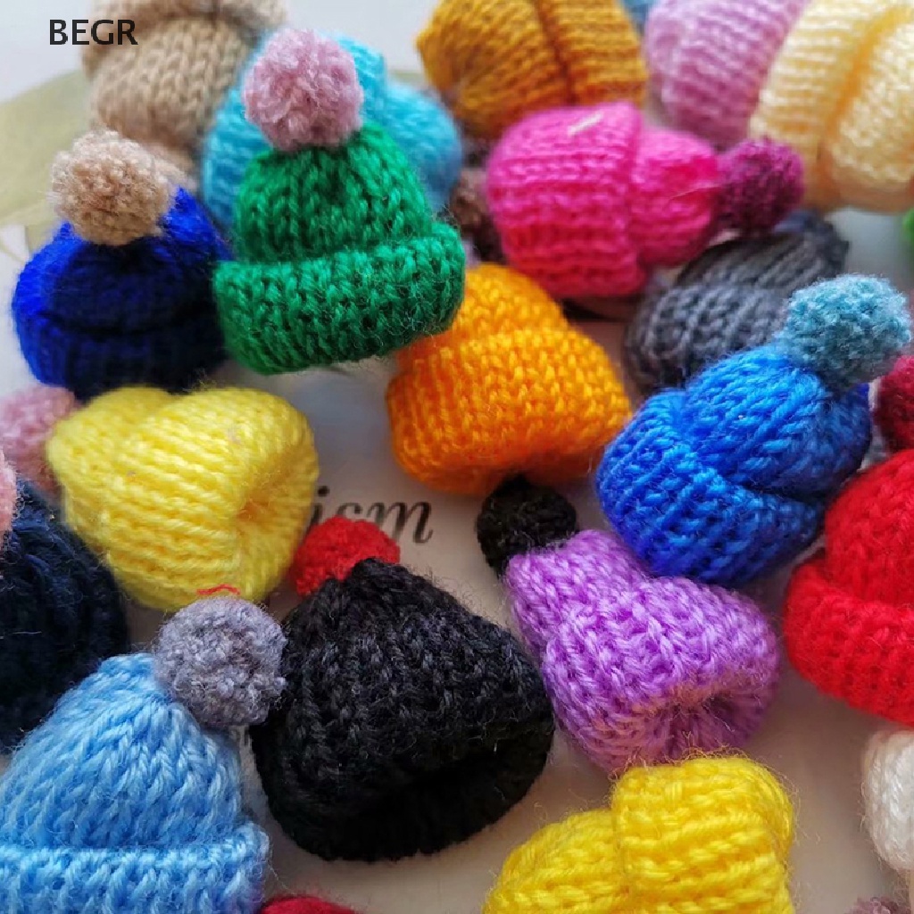 Bộ 10 Mũ Len Mini 3.5CM Trang Trí Cho Búp Bê