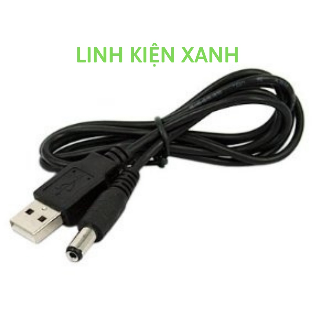 Dây Cáp Chuyển Đổi Usb Sang Cổng  5.5 mm 5v Dc Tiện Dụng - Dây sạc chuyển đổi 5.5mm USB