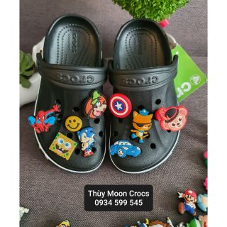 [Hàng Sẵn- Tặng kèm 10 sticker- Túi Box Hãng ] Dép Sục Cho Bé Trai - Dép Sục BAYA Màu Đen Cho Bé Trai