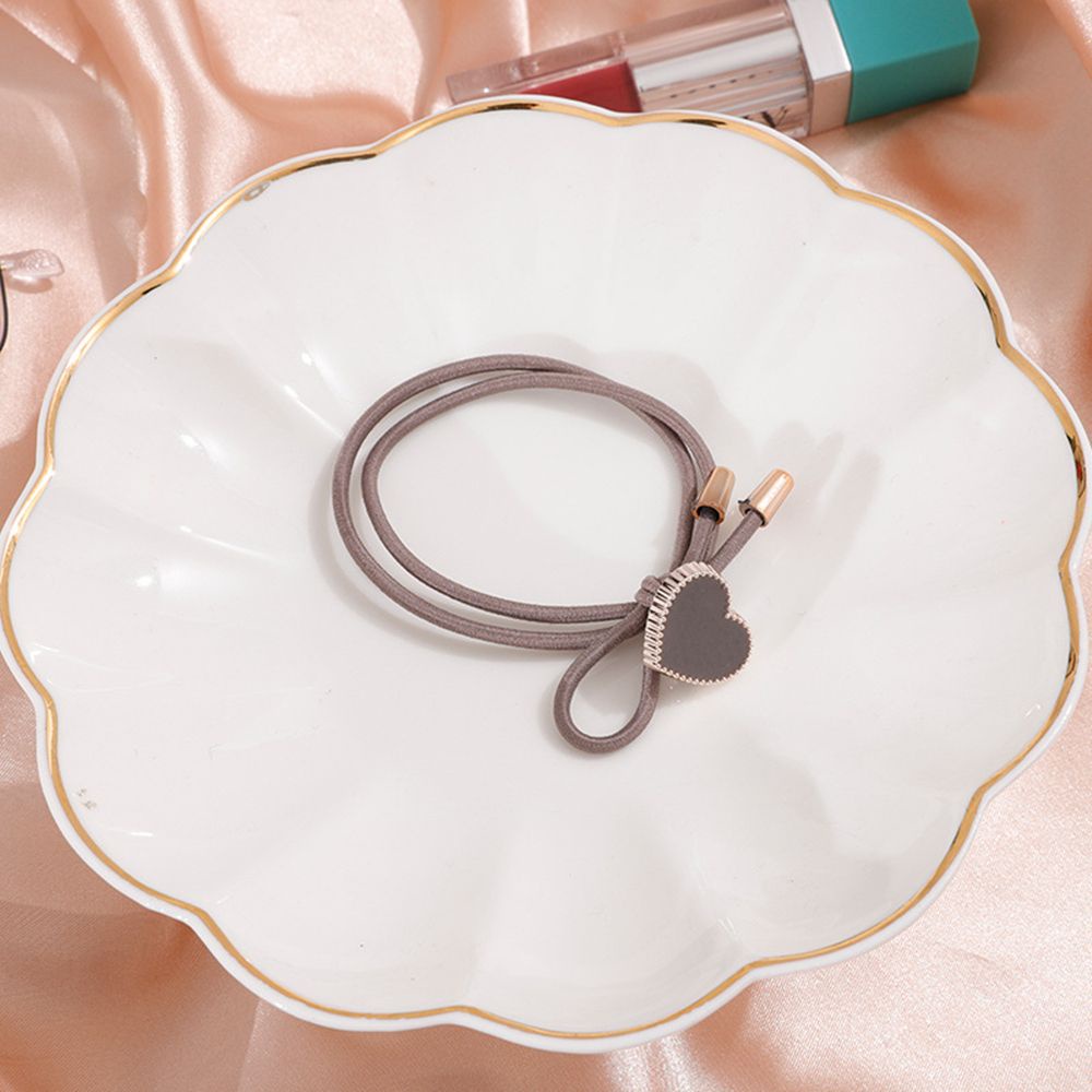 Dây Buộc Tóc Co Giãn Hình Trái Tim Phong Cách Hàn Quốc Cho Nữ