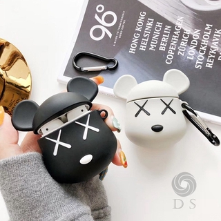 Vỏ Đựng Bảo Vệ Hộp Sạc Tai Nghe Airpods 1 / 2 Kèm Móc Hình Kaws