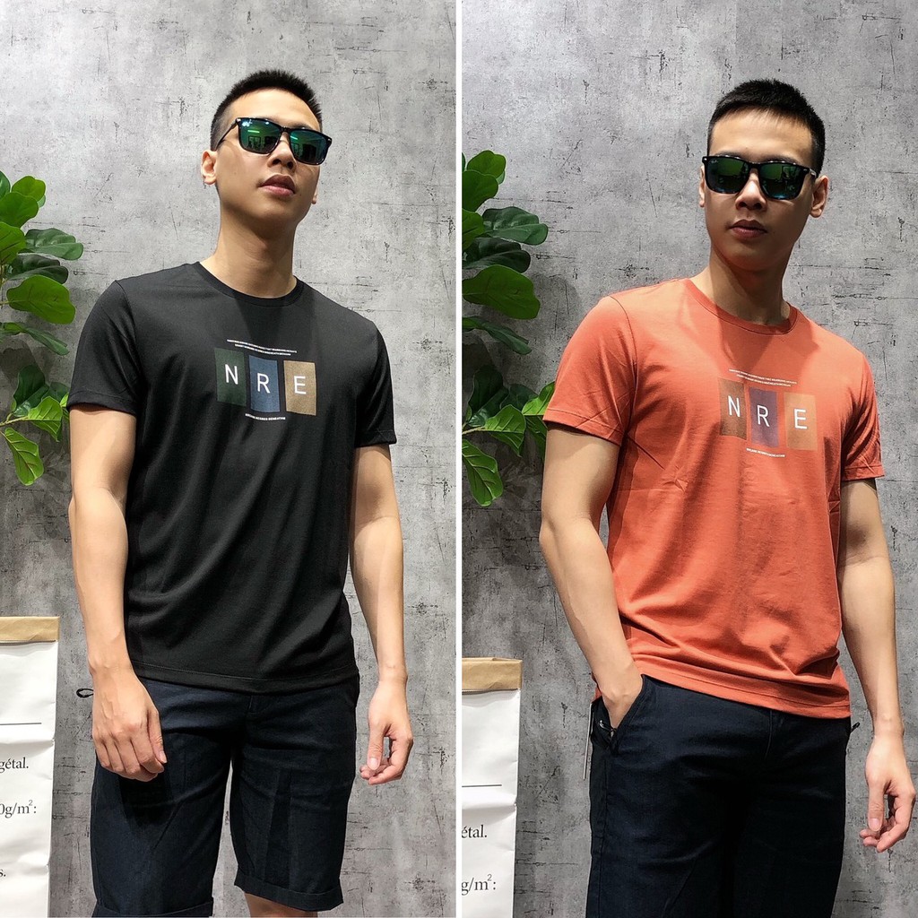 Áo thun áo phông nam không cổ ngắn tay thời trang xuất khẩu cao cấp APNH 06 - 3635