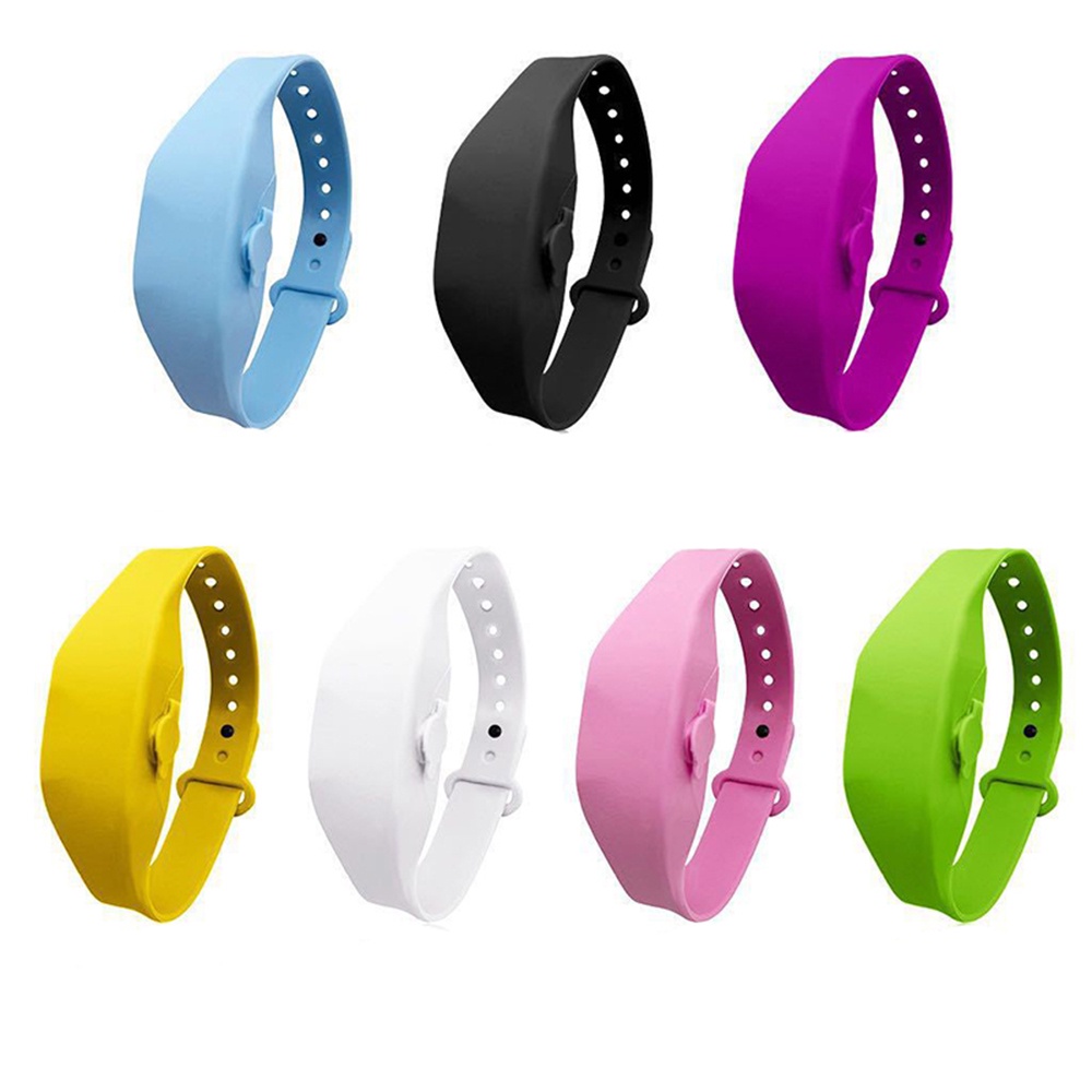 Vòng Đeo Tay Khử Trùng Bằng Silicone 7 Màu Nhỏ Gọn Dành Cho Nam Và Nữ