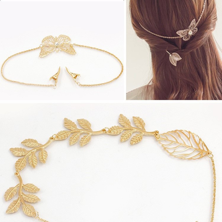 Fashionable Women Hair Bandage With Tassel And Butterfly Wings