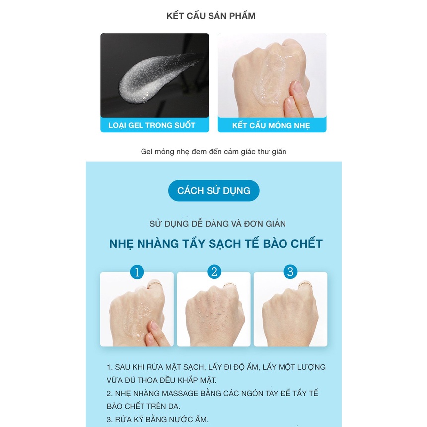 Gel tẩy tế bào chết Prreti làm mềm, sáng mịn da tự nhiên 100g Hatola