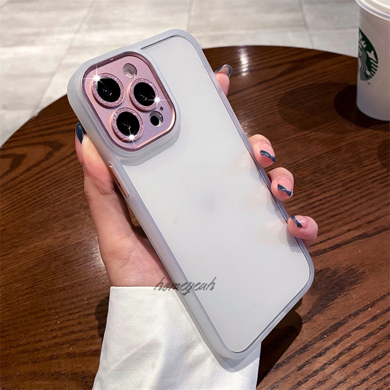 Ốp Điện Thoại Cứng Trong Suốt Chống Sốc Lấp Lánh Sang Trọng Cho iPhone 11 12 13 Pro Max