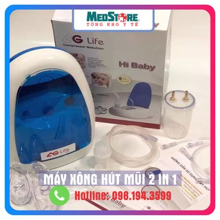 Máy xông và hút mũi họng 2 trong 1 HiBaby AG601 Bảo hành 8 năm