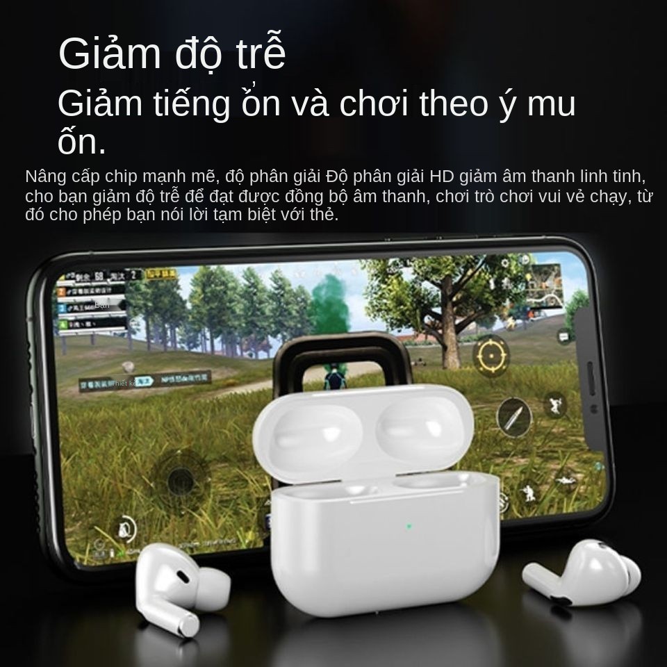 Tai nghe bluetooth không dây thế hệ thứ ba Huaqiangbei lưới màu đen được đổi tên thành nút định vị giảm tiếng ồn đa