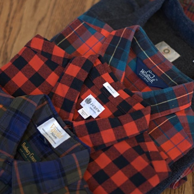 CHỌN MẪU - Áo Khoác Sơ Mi FLANNEL CARO Áo Chống Nắng Dài Tay Nhiều Mẫu - SECONDHAND