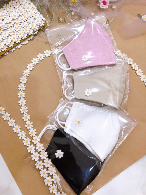 Khẩu Trang Vải Linen Thiết Kế (có kèm hình feedback của khách) | BigBuy360 - bigbuy360.vn