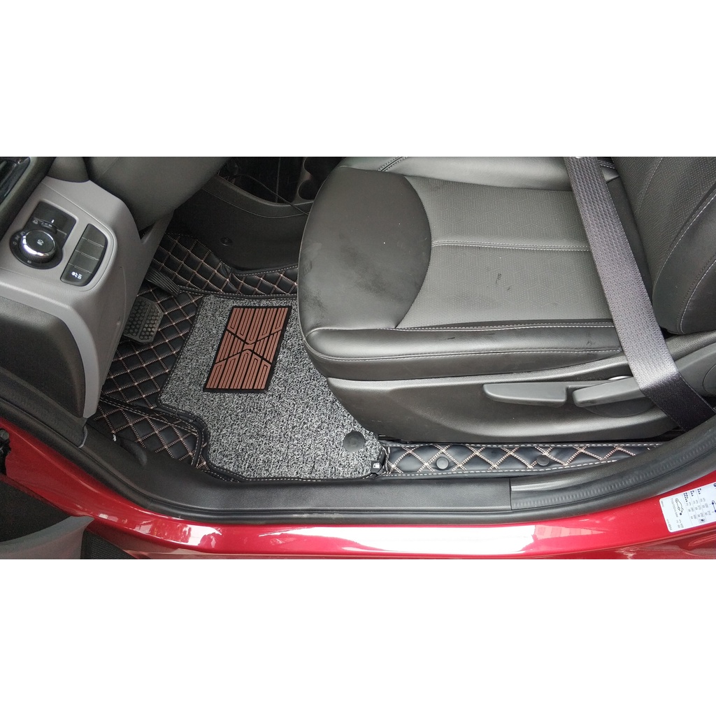 Thảm lót sàn ô tô 5d, 6d Nano 2 chỉ Hyundai Accent 2017 - 2023  kháng khuẩn, khử mùi, phủ kín sàn xe chống nước chống ồn