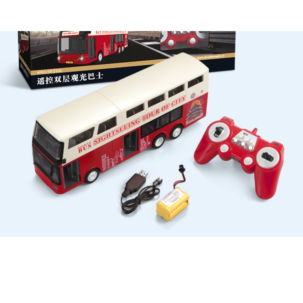 Xe buýt, xe bus 2 tầng điều khiển từ xa mở cửa tự động