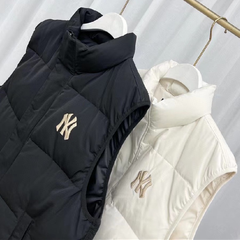 Áo Khoác Phao Không Tay Thêu Chữ MLB Thời Trang Mùa Thu Hàn Quốc 2022 Cho Cặp Đôi