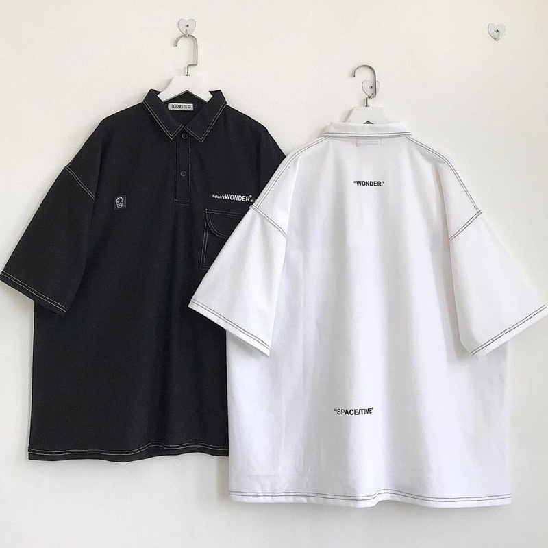 Áo phông /Áo thun Polo UNISEX form rộng /Polo cộc tay WONDO [Unisex Nam/Nữ siêu đẹp hàng cao cấp loại 1♥️ ]