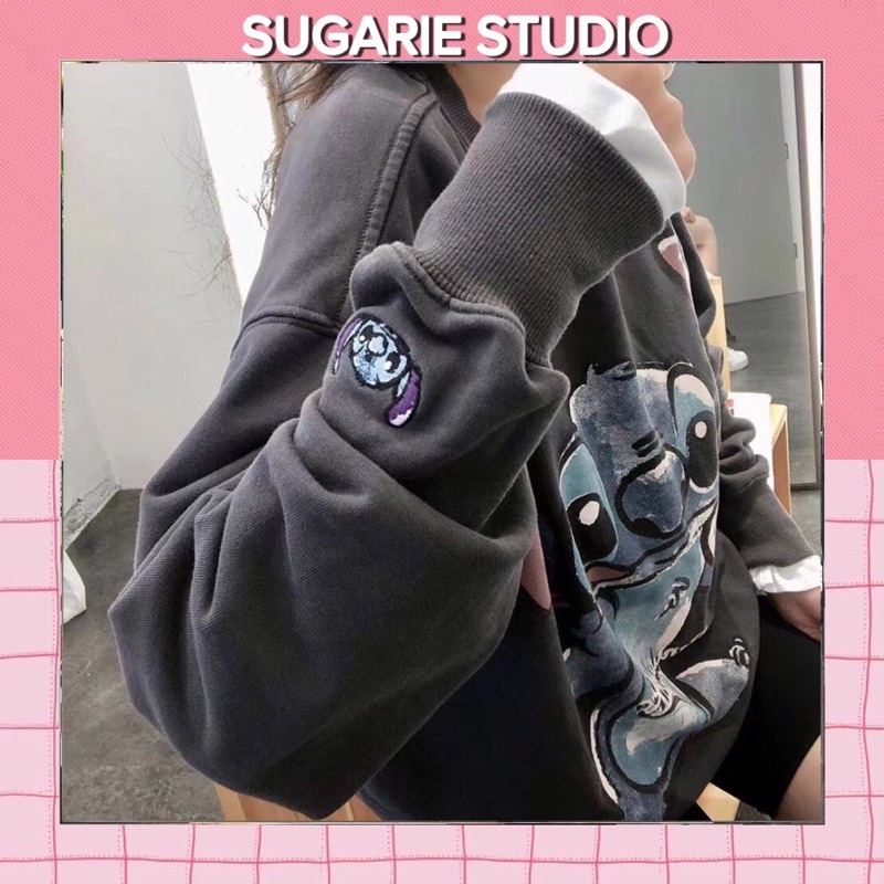 Áo sweater nỉ chuột stitch Sugarie (ảnh thật ở cuối slide) | BigBuy360 - bigbuy360.vn