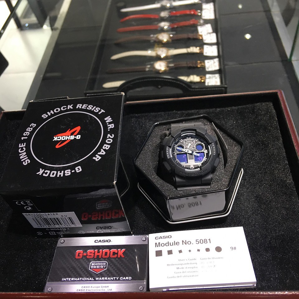 Đồng hồ Nam CASIO G-SHOCK GA-100-1A1ER Full Black