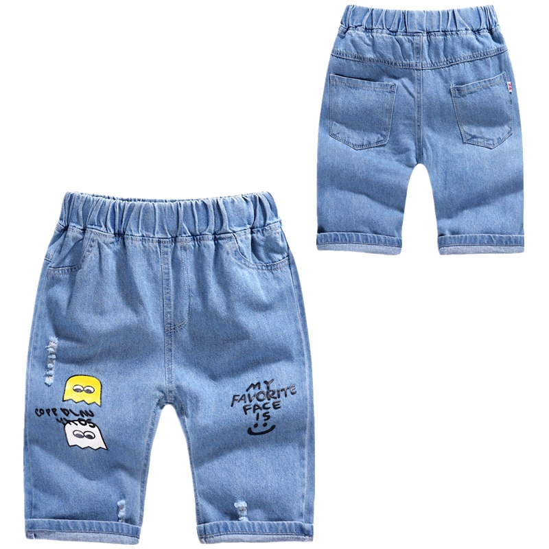 Quần Short Jean Thể Thao Cho Trẻ Từ 2 Tới 8 Tuổi