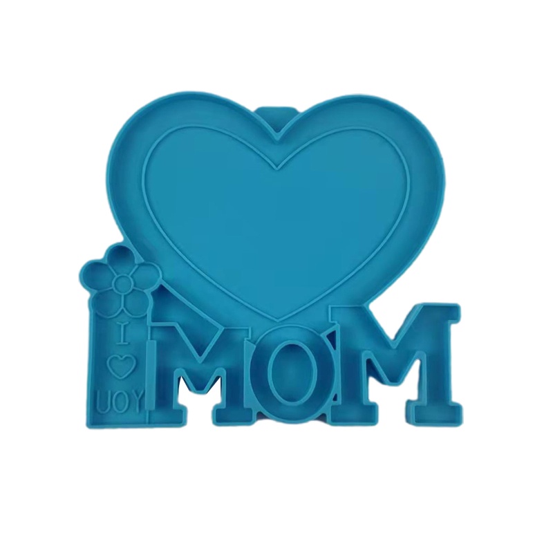 Khuôn Silicone Làm Khung Ảnh Hình Trái Tim Bằng Epoxy UV DIY Để Bàn Trang Trí Nhà Ở