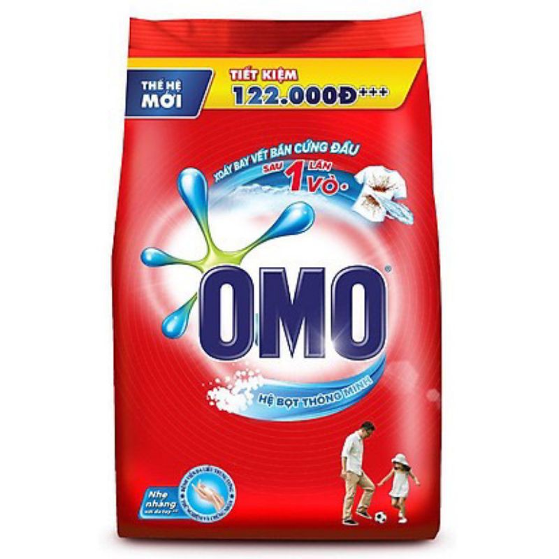 Bột giặt OMO 3kg sạch cực nhanh tặng kèm ô mo 360g(hot)