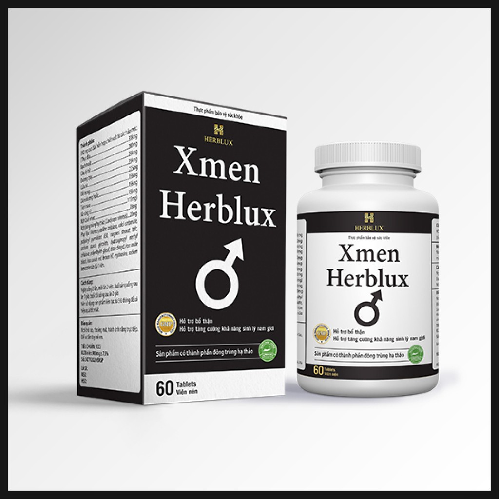 Xmen Herblux tăng cường sinh lý nam giúp bổ thận, giảm nguy cơ mãn dục nam giới