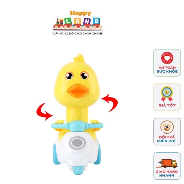 Đồ chơi xe máy hình con vịt ngộ nghĩnh đáng yêu - Mô hình xe máy mini trẻ em giá rẻ - Happy Land Store