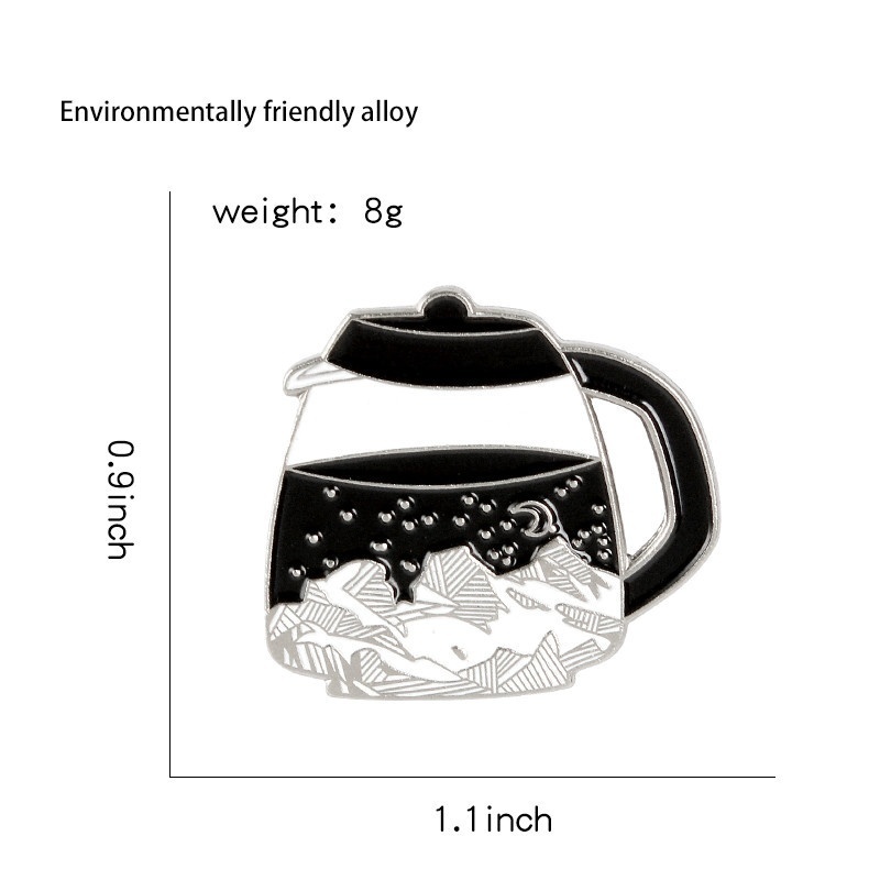 Ghim Cài Áo Hình Ngọn Núi Bầu Trời Đầy Sao Tráng Men Dùng Cho Các Chuyến Đi Cắm Trại / Leo Núi