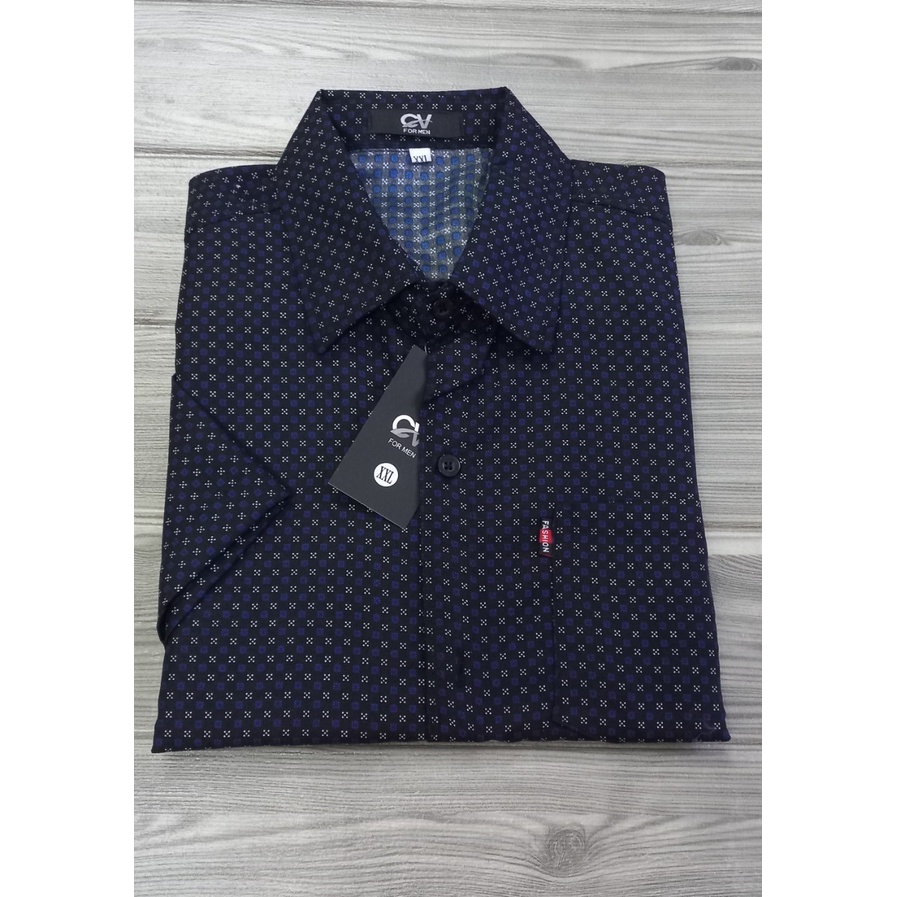 Áo sơ mi nam trung niên ngắn tay form rộng họa tiết chất cotton thoáng mát | BigBuy360 - bigbuy360.vn